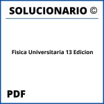Fisica Universitaria 13 Edicion Solucionario PDF