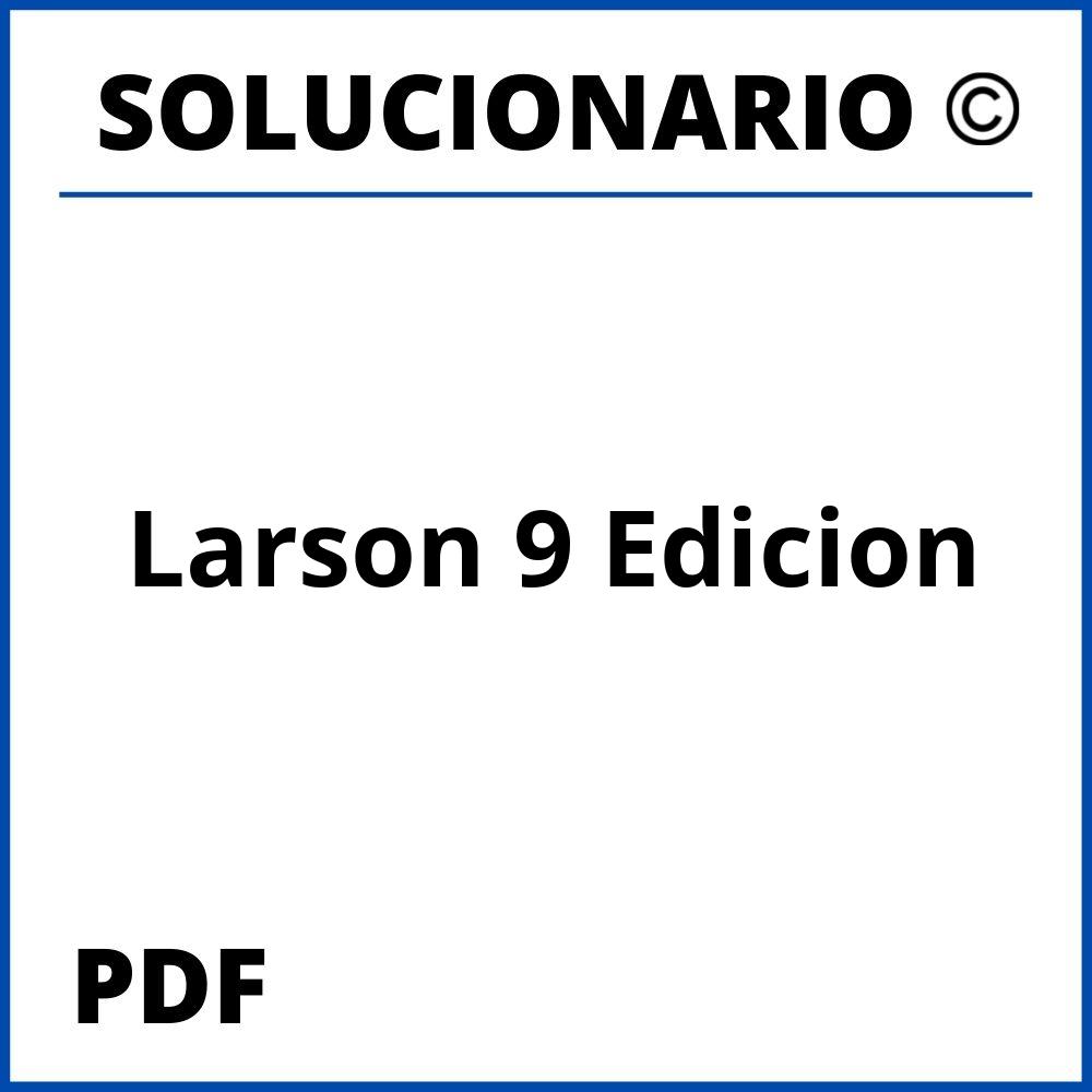 Larson 9 Edicion Solucionario Pdf