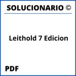 Leithold 7 Edicion Solucionario PDF