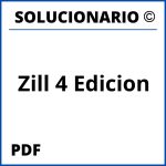 Zill 4 Edicion Solucionario PDF